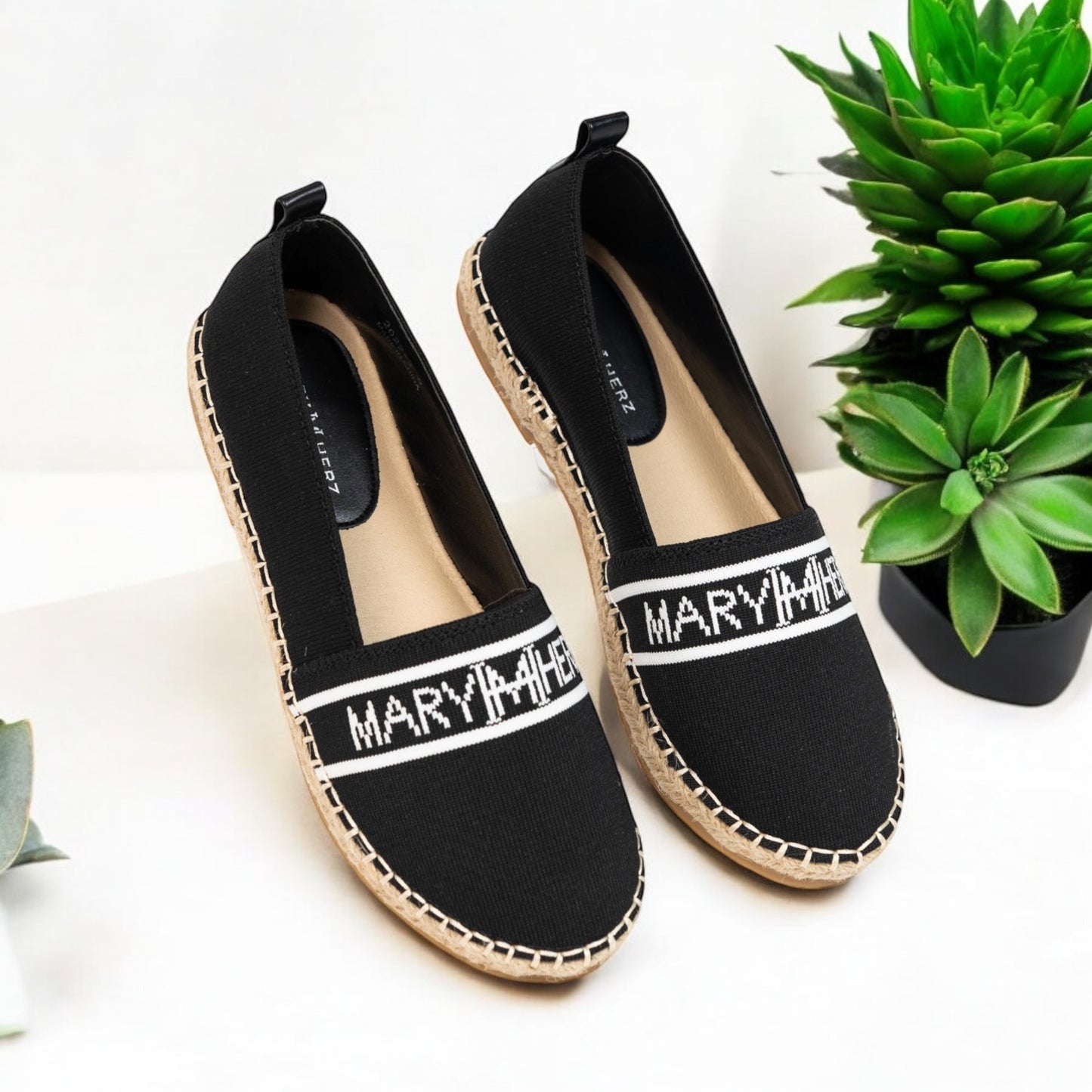 MHS-COTTON LOGO ESPADRILLES